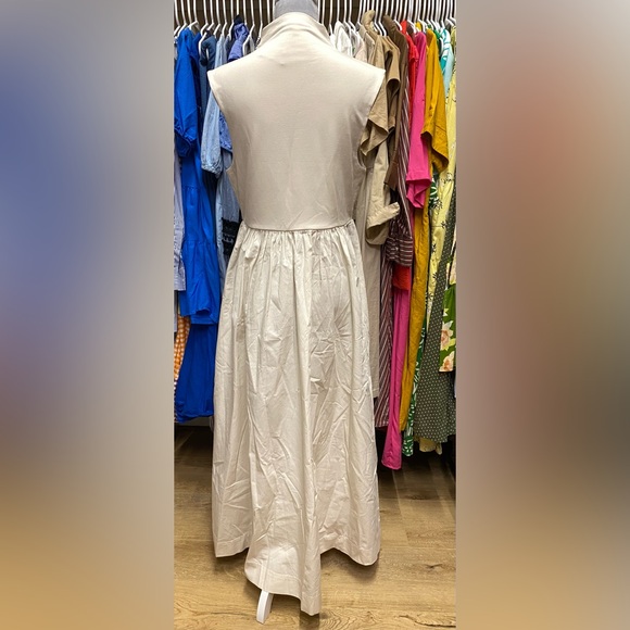 NWT J crew fitted mocked neck dress with poplin skirt - Picture 5 of 7